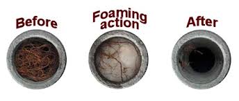 RootX foam filling a sewer pipe